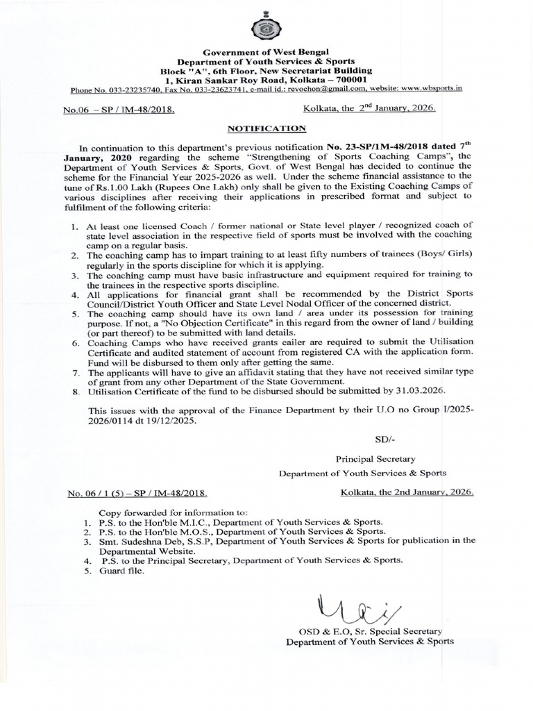 Coaching Camps and Guideline | PDF