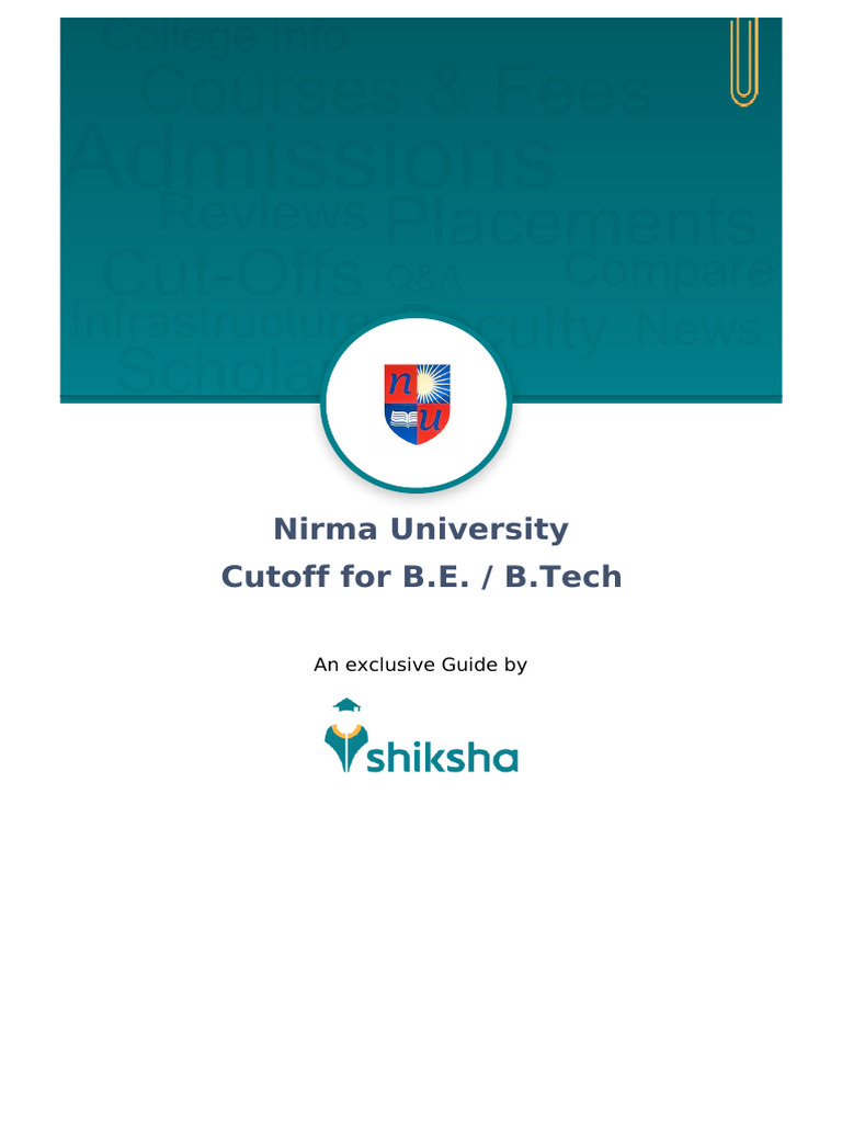 Institute of Technology, Nirma University | PDF | Engineering ...