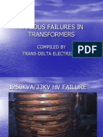 Various Failures in Transformers: Compiled by Trans-Delta Electricals