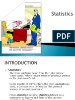 Introduction To Statistics
