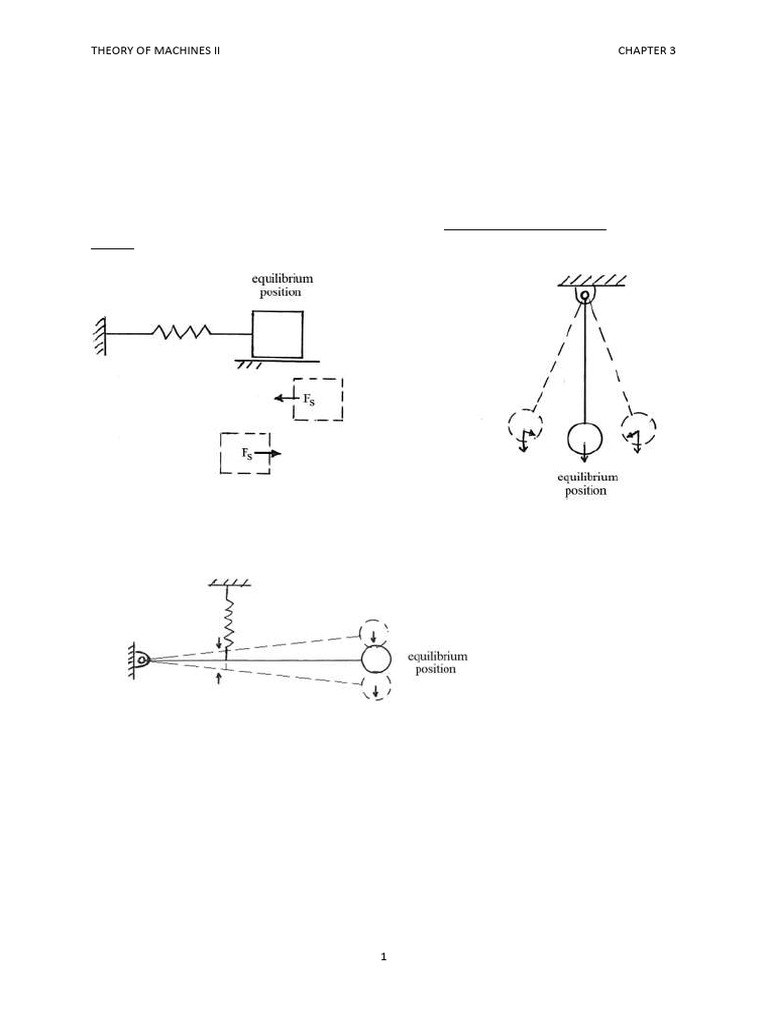 Modeling Vibratory Systems in Machines | PDF | Force | Motion (Physics)