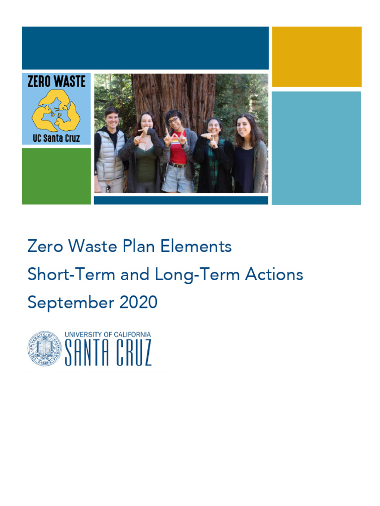 UC Santa Cruz Zero Waste Action Plan | PDF | Recycling | Waste