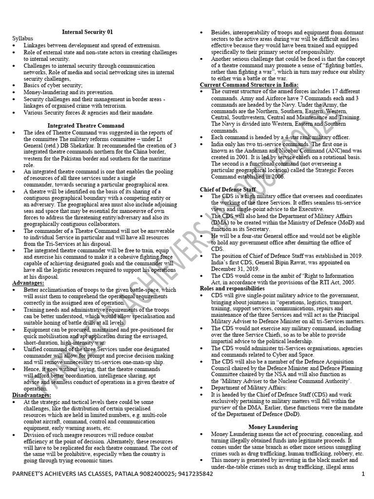 Internal Security 01 | PDF | Money Laundering | Computer Security