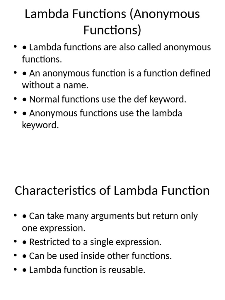 Lambda_Functions_Presentation_From_Images | PDF