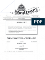 Amendement - La Loi Constitutionnelle Du 13 Mai 2011 (Le Moniteur, Juin 2012)