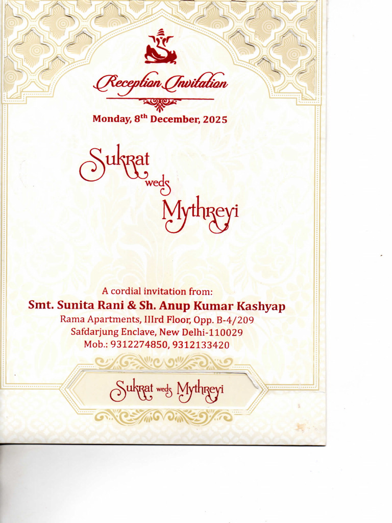Sukrat Invitation Card | PDF