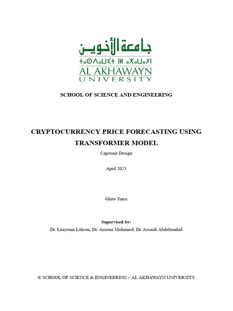 Cryptocurrency Price Forecasting Analysis | PDF | Deep Learning ...