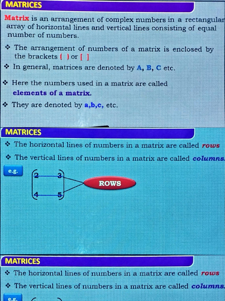 Notes of Matrix | PDF