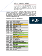 2012-2013 RCIA Information and Schedule