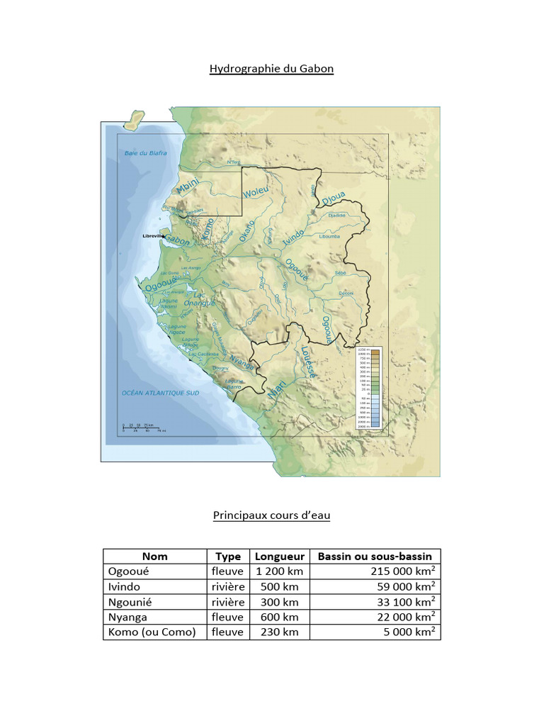 Hydrographie et Cours d'Eau du Gabon | PDF