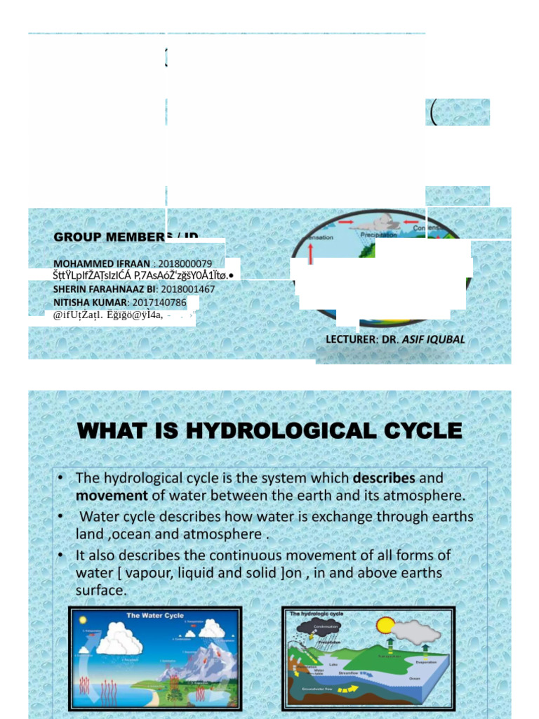 Understanding the Hydrological Cycle | PDF