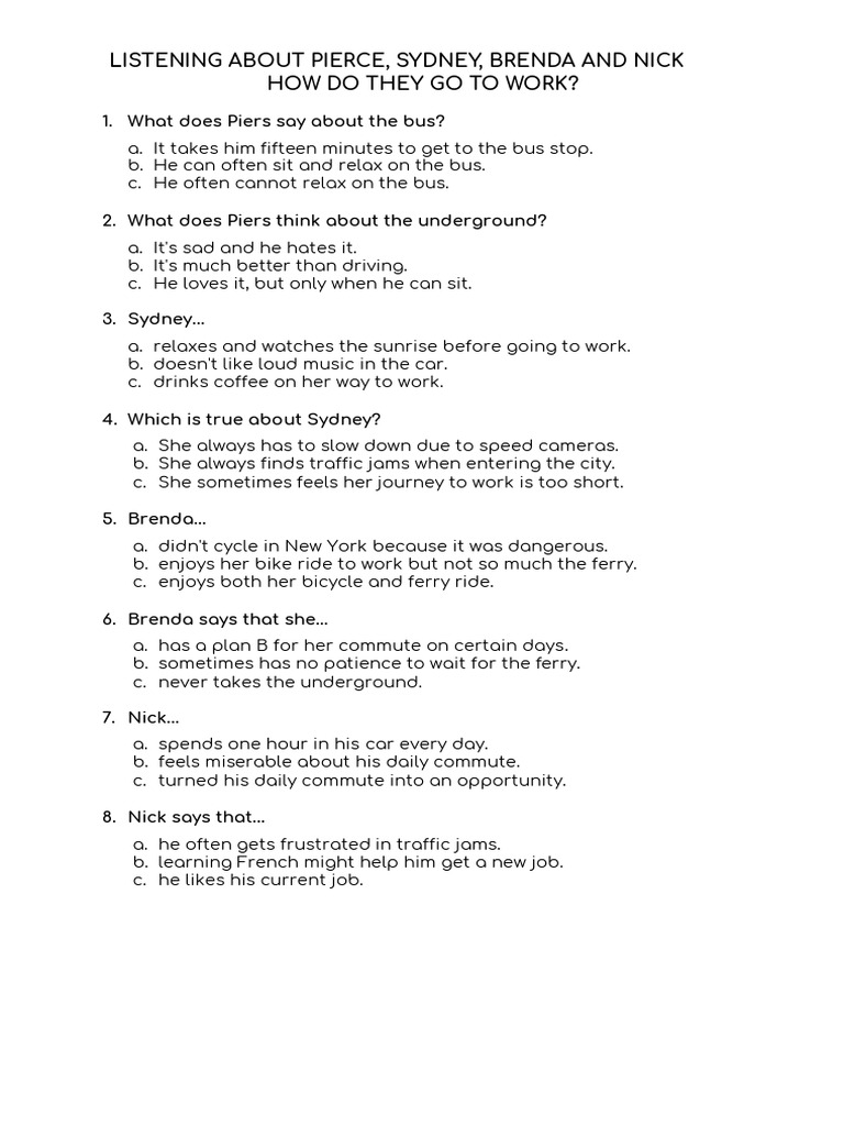 Listening 4 | PDF