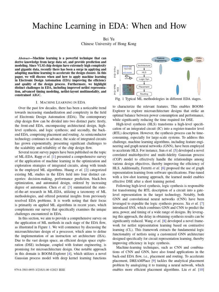 Machine Learning Applications in EDA | PDF | Machine Learning ...