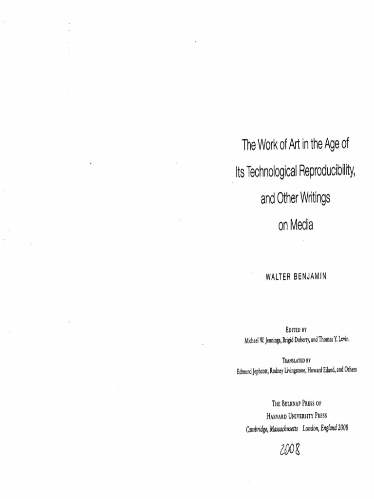 Benjamin Work+of+Art | PDF
