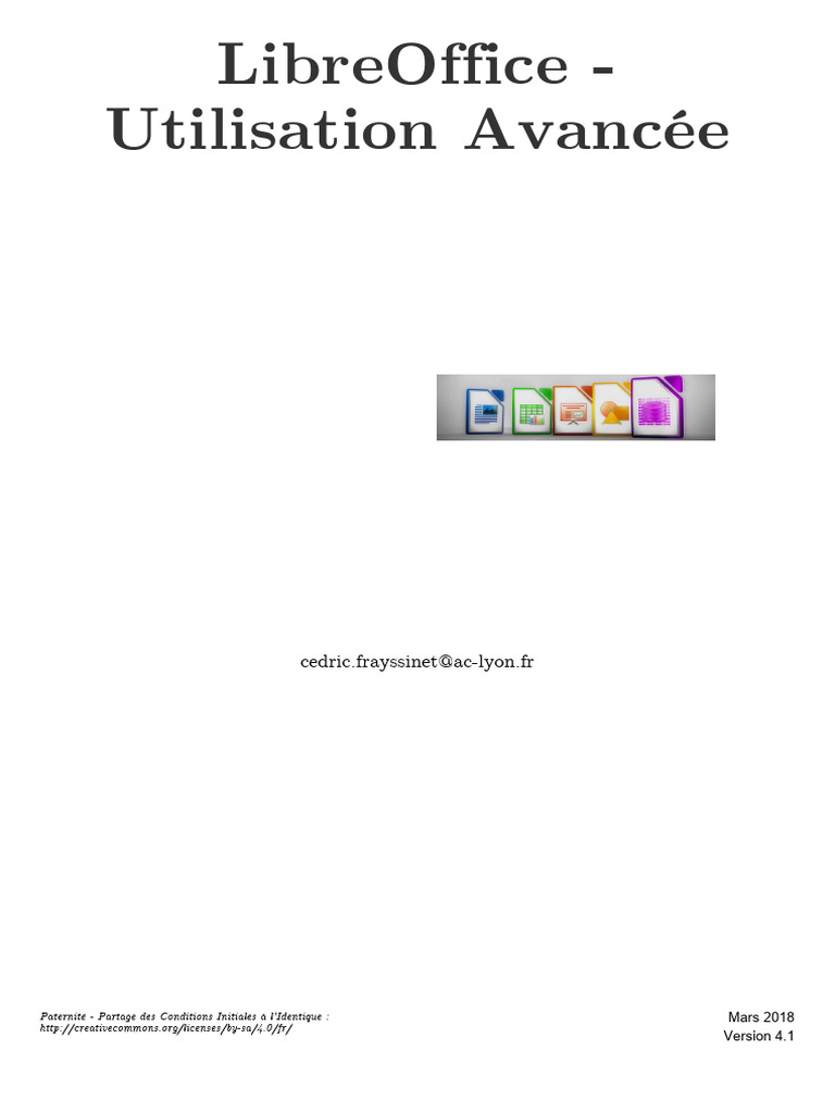 Guide Avancé sur LibreOffice 4.1 | PDF | Logiciel gratuit | Génie logiciel