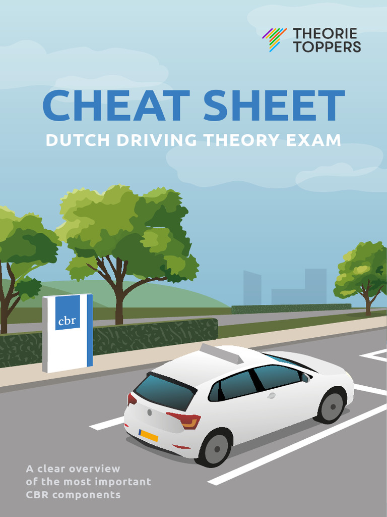 Dutch Driving Theory Exam Cheat Sheet | PDF | Traffic | Intersection (Road)