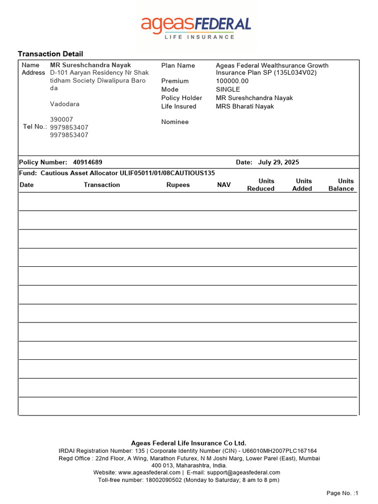 Unit Statement 20250729011647 40914689 | PDF | Economy Of India ...