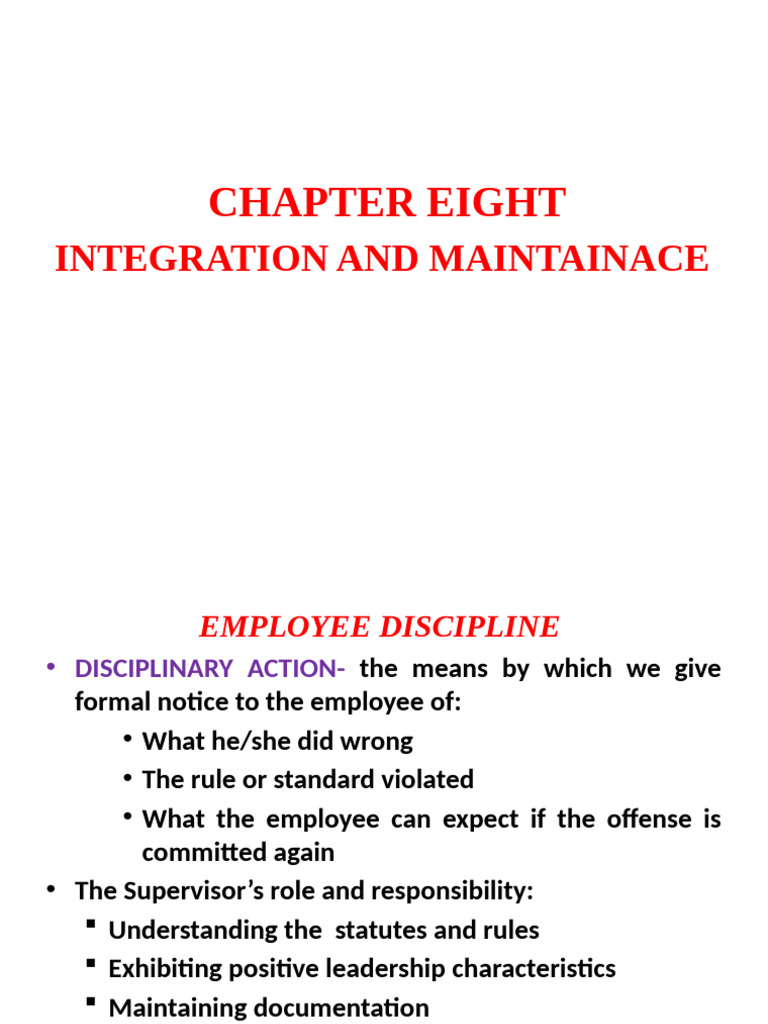 CH-8 Integration & Maintenance | PDF | Strike Action | Collective ...