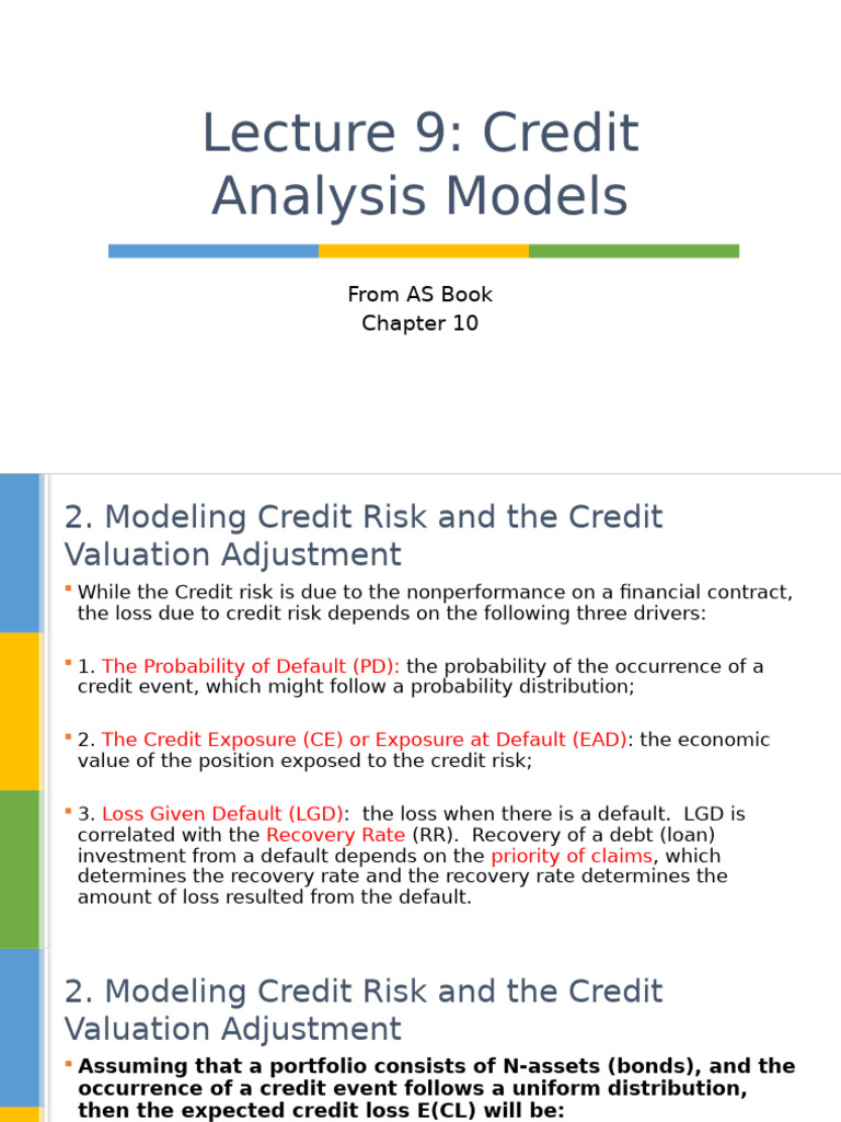 L9 - Ch. 10 Credit Analysis Models | PDF | Put Option | Option (Finance)