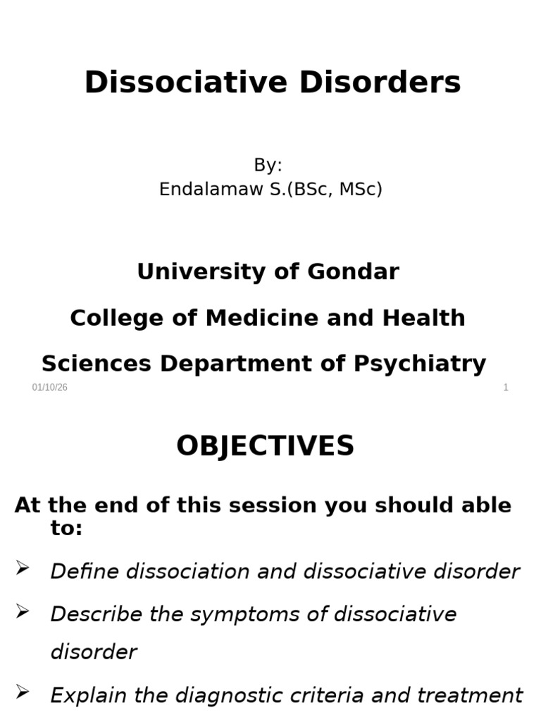 Understanding Dissociative Disorders | PDF | Dissociation (Psychology ...