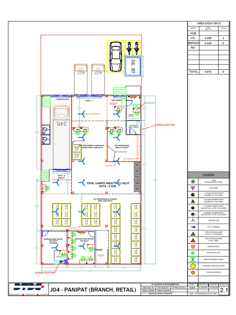 2.1 Operation Layout Restructuring J04-Panipat (Branch) 6-Aug-25 | PDF