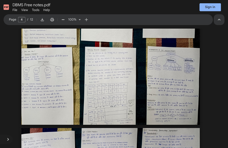 DBMS Free Notes - PDF - Google Drive 3 | PDF