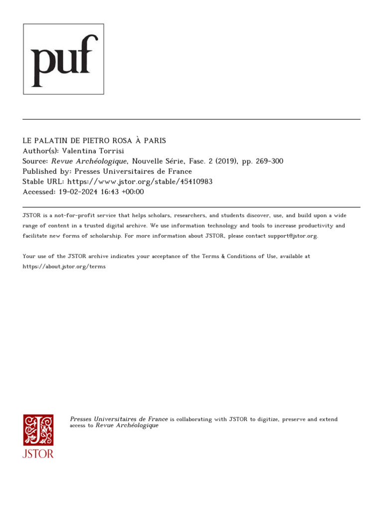Fouilles de Pietro Rosa au Palatin | PDF | Auguste
