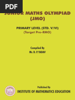 Junior Maths Olympiad 2026 Details | PDF | Mathematics