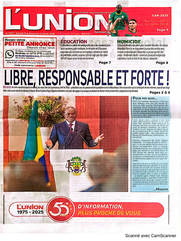 Union 10-01-2026 | PDF