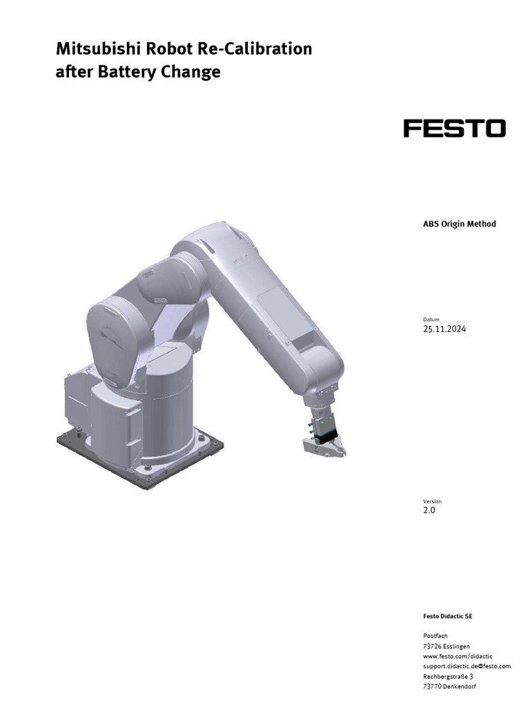Mitsubishi Robot Calibration Guide | PDF