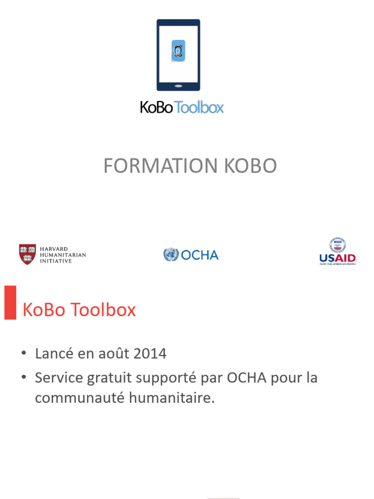 KoBo Toolbox : Collecte de données humanitaires | PDF | Logiciel ...