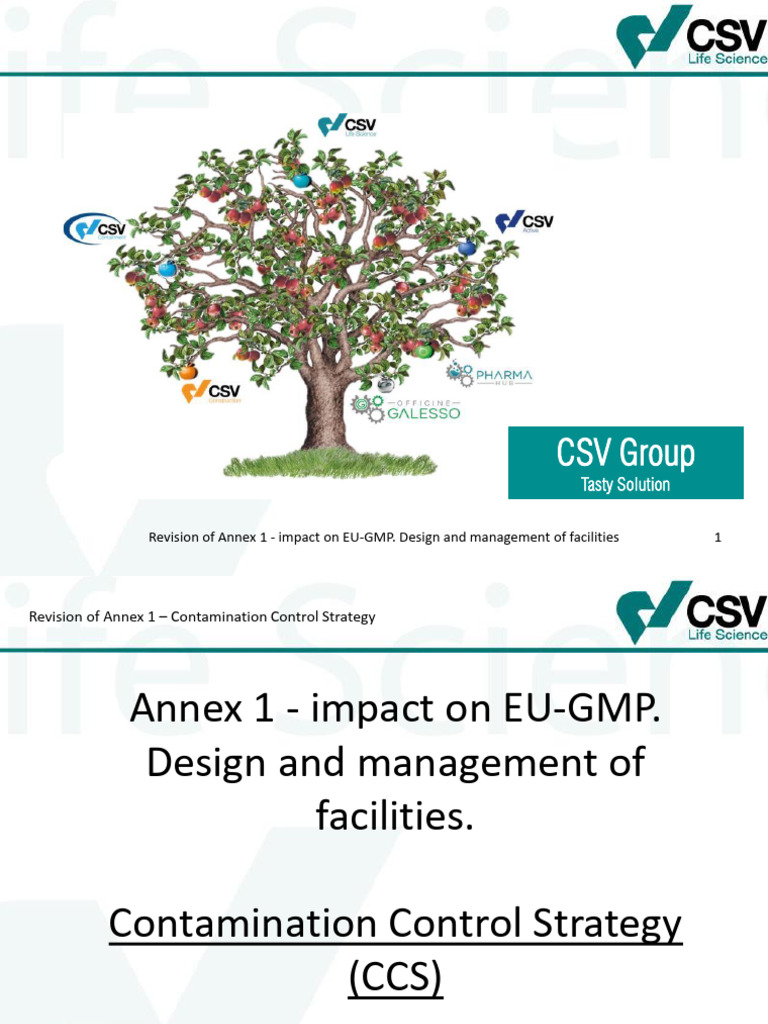 EU GMP Annex 1: Contamination Control Insights | PDF | Risk | Risk ...