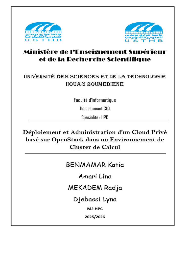 Déploiement d'un Cloud Privé OpenStack | PDF | OpenStack | Cloud computing