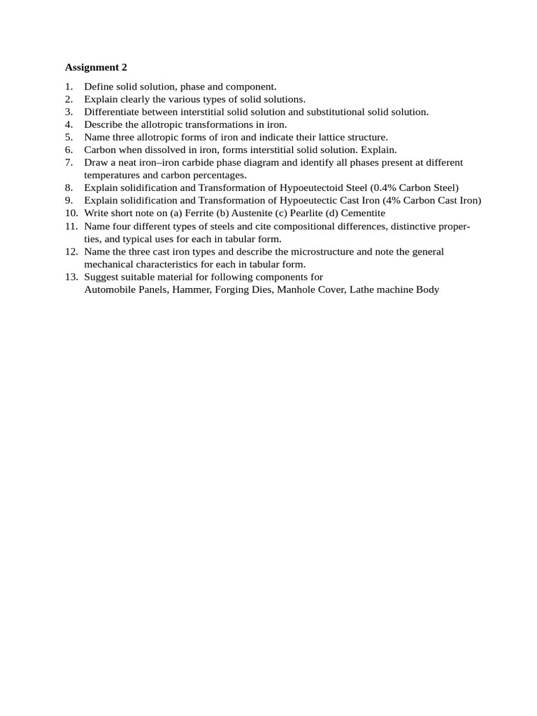Assignment 2 MEM | PDF