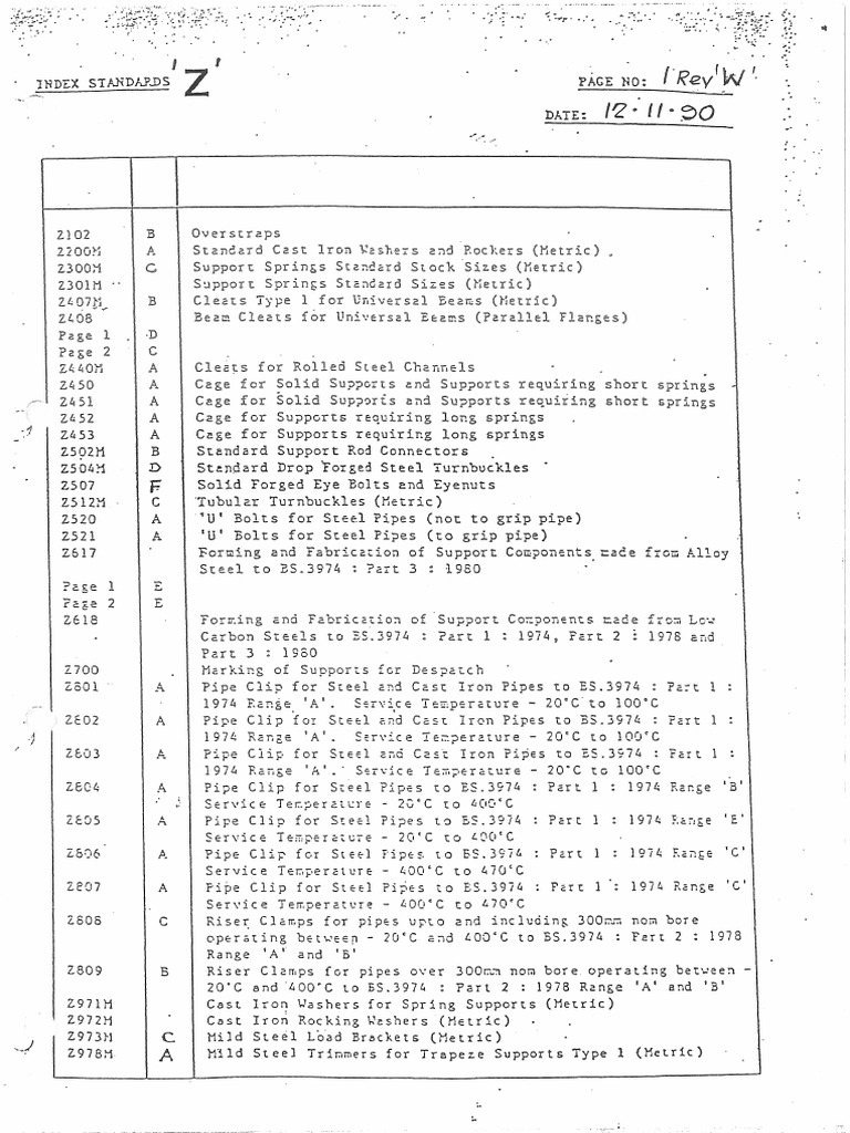 11 - Z Standards (Supports) | PDF