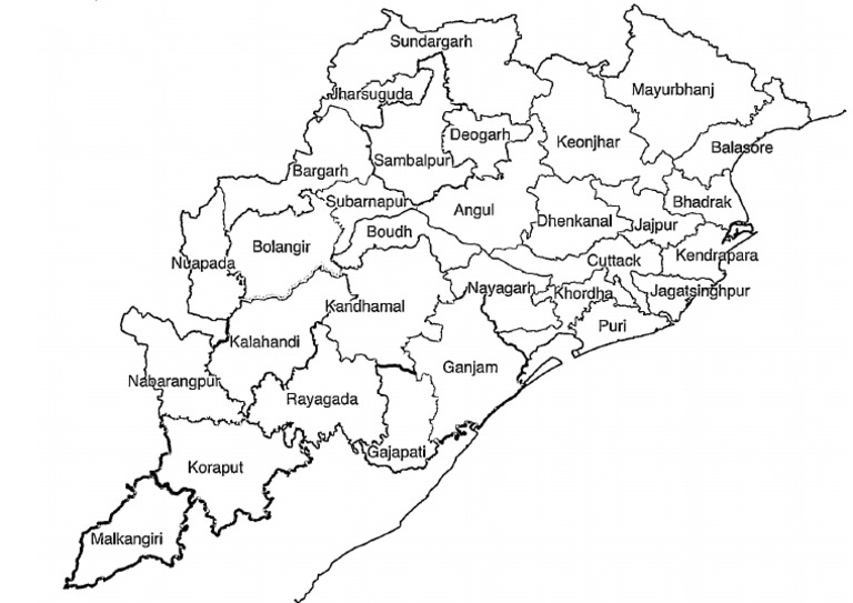 Odisha Map | PDF