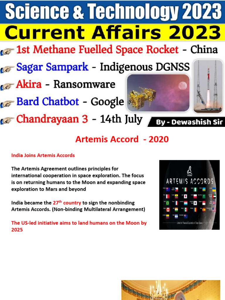 Science & Technology 2023 Current Affairs Current Affairs 2023 | PDF ...