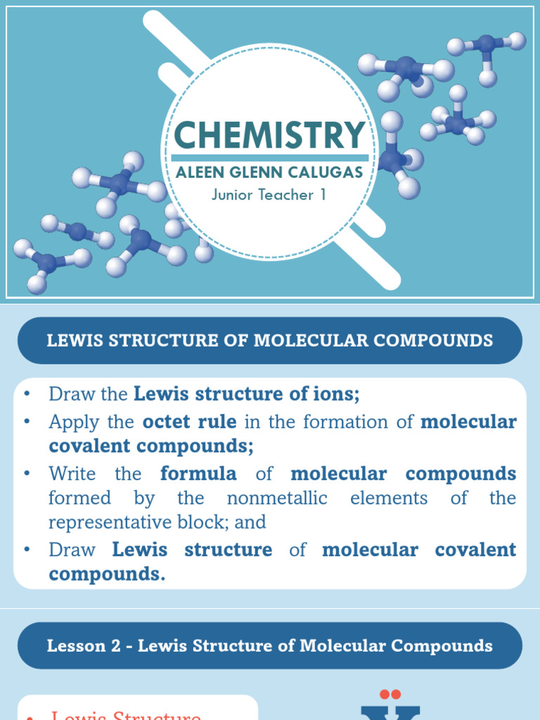 Lewis Structures of Molecular Compounds | PDF | Chemical Compounds ...