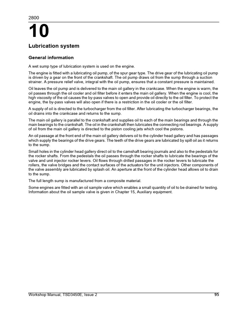 Engine Lubrication System Overview | PDF | Engines | Mechanical Engineering