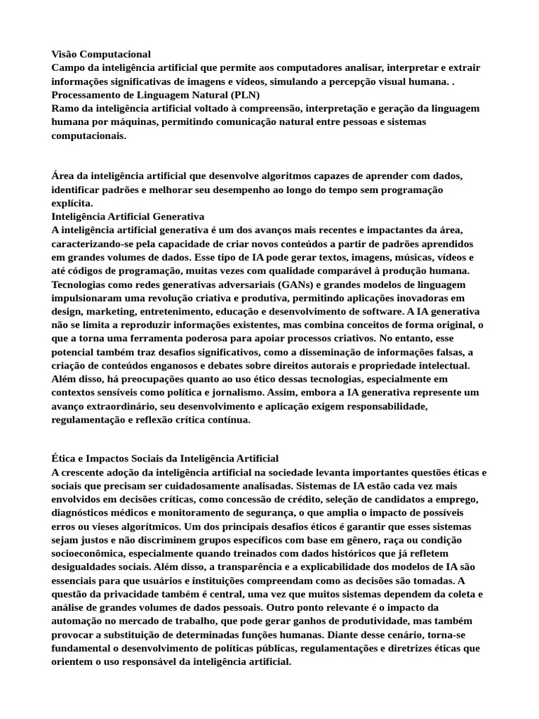 Fundamentos da Inteligência Artificial | PDF | Inteligência artificial ...
