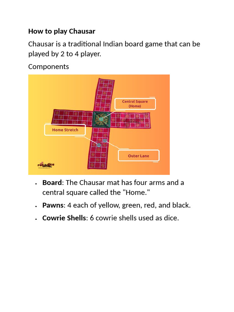 How to Play Chausar: Rules & Strategies | PDF