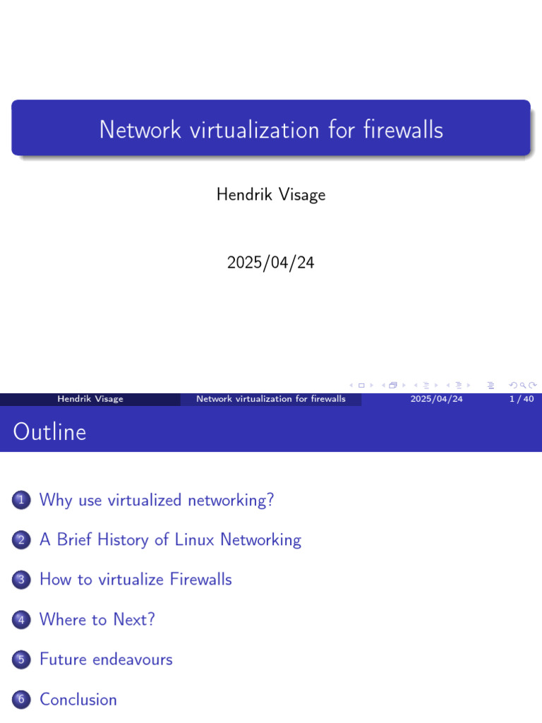 Virtualizing Firewalls in Networking | PDF | Computer Network ...