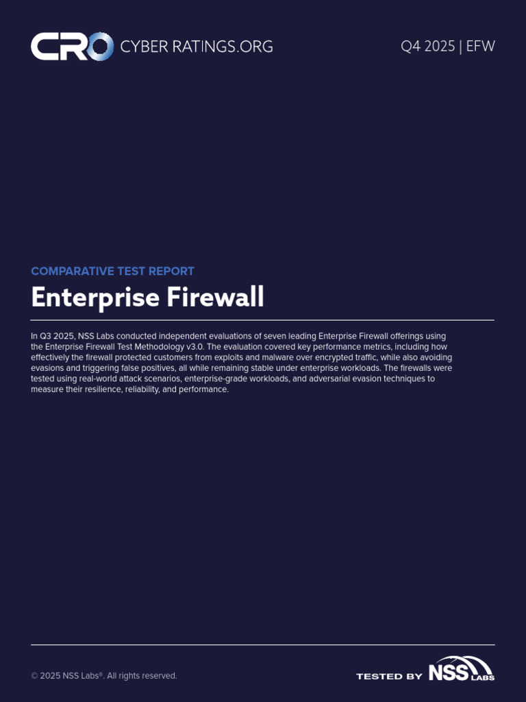 2025 Q4 Enterprise Firewall Report Comparative | PDF