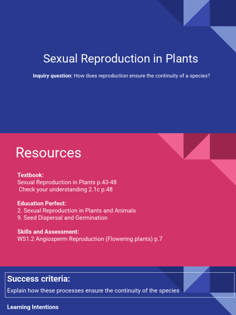 Sexual Reproduction in Plants Explained | PDF | Flowers | Sexual ...