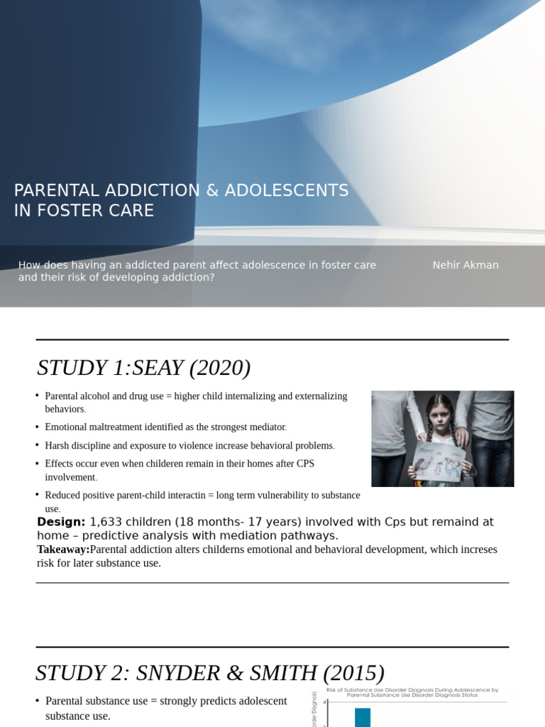 Impact of Parental Addiction on Foster Youth | PDF