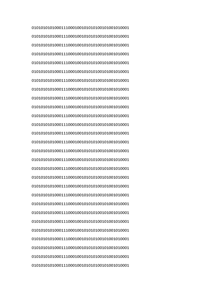 Binary Data Sequence Analysis | PDF