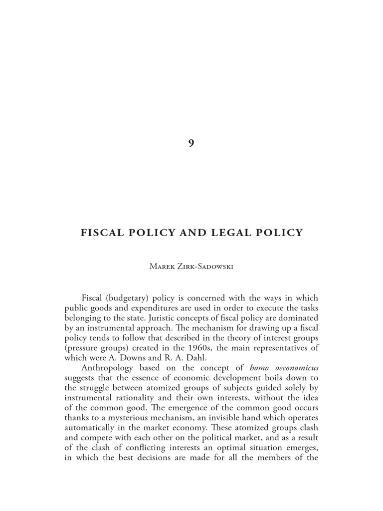 Fiscal Policy: Concepts and Functions | PDF | Taxes | Government Spending