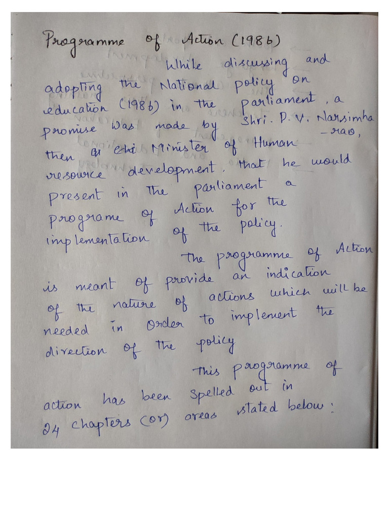 Program of Action | PDF