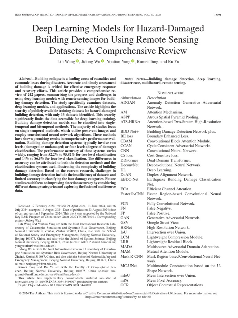Deep Learning for Building Damage Detection | PDF | Deep Learning ...