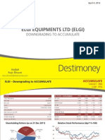 Elgi Equipments - Downgrade ACCUMULATE